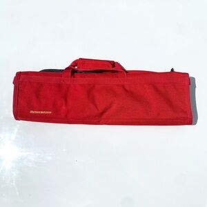 Messermeister Red Kitchen Tool Knife Roll Bag